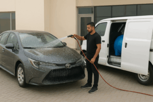 غسيل السيارات المتنقل من بريق بلس