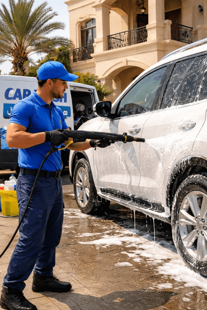 تزداد الحاجة إلى غسيل السيارات المتنقل في المرخانية