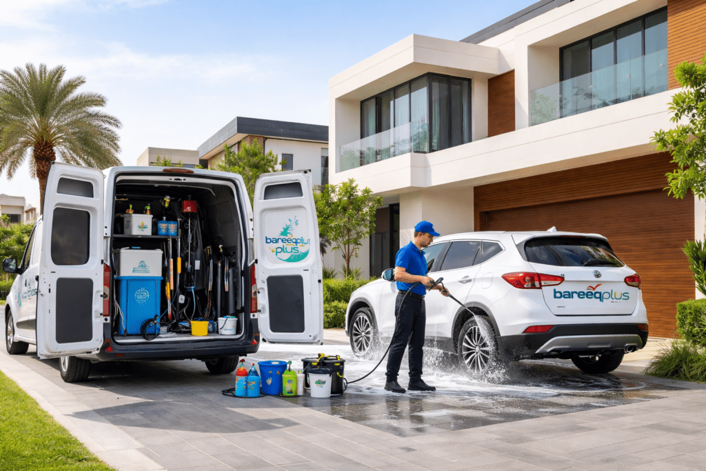 نظيف سيارات داخلي في خليفة أ