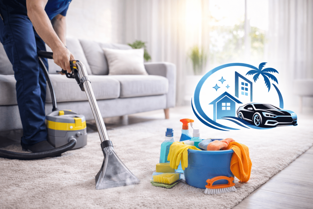 تنظيف الكنب والسجاد مع Bareeq Plus 