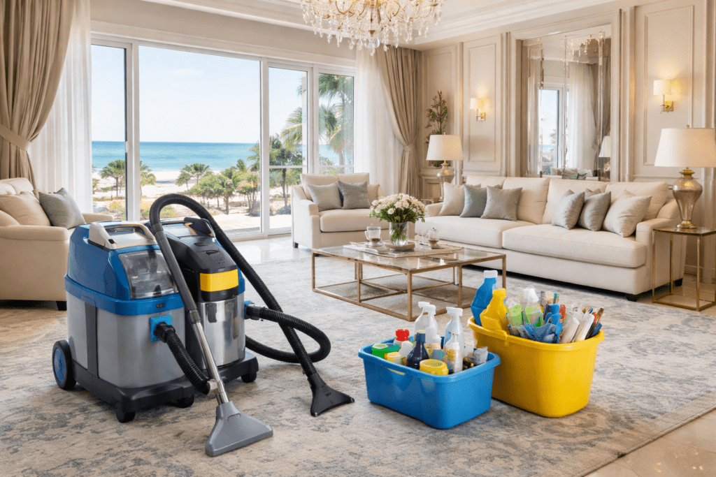 تنظيف الكنب والسجاد في جزيرة السعديات