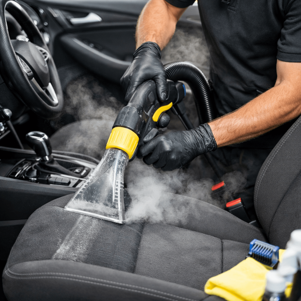 تنظيف سيارات داخلي في خليفة أ