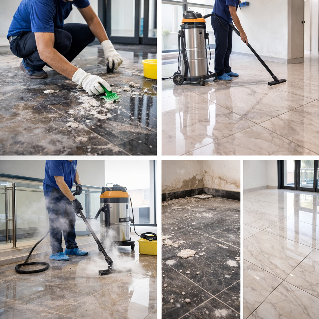  تنظيف الفلل بعد التشطيب في جزيرة الريم – أبوظبي 