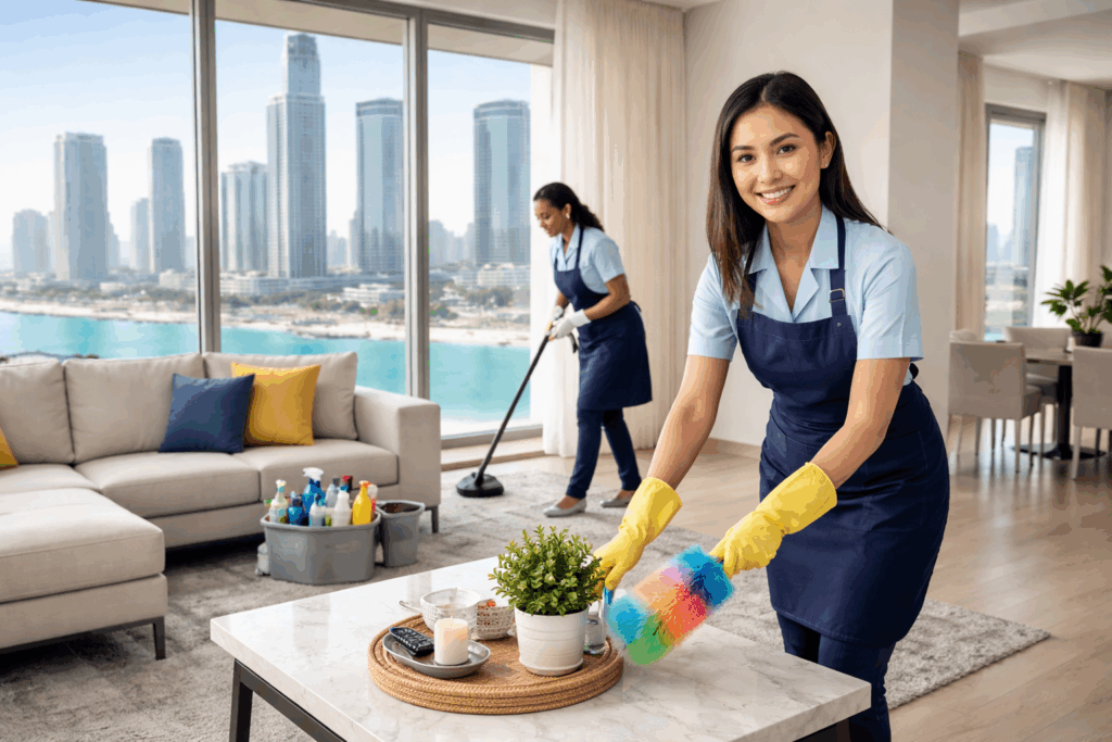 عاملات بالساعة في البطين أبوظبي