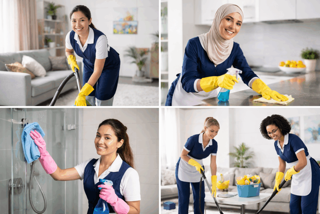 خادمات بالساعة في السعديات أبوظبي