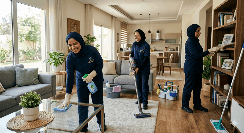 عاملات بالساعة في مدينة خليفة أبوظبي