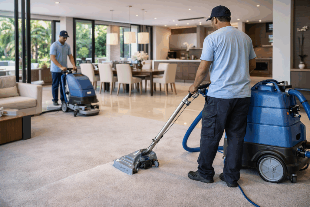 التنظيف العميق للفلل في بني ياس أبوظبي