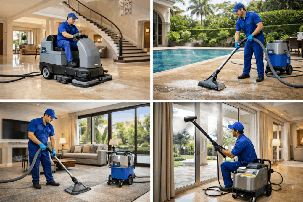 تنظيف فلل بعد التشطيب في الحديريات أبوظبي