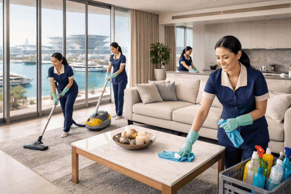 عاملات بالساعة في الخالدية أبوظبي: بين الحاجة المجتمعية والتنظيم المهني 